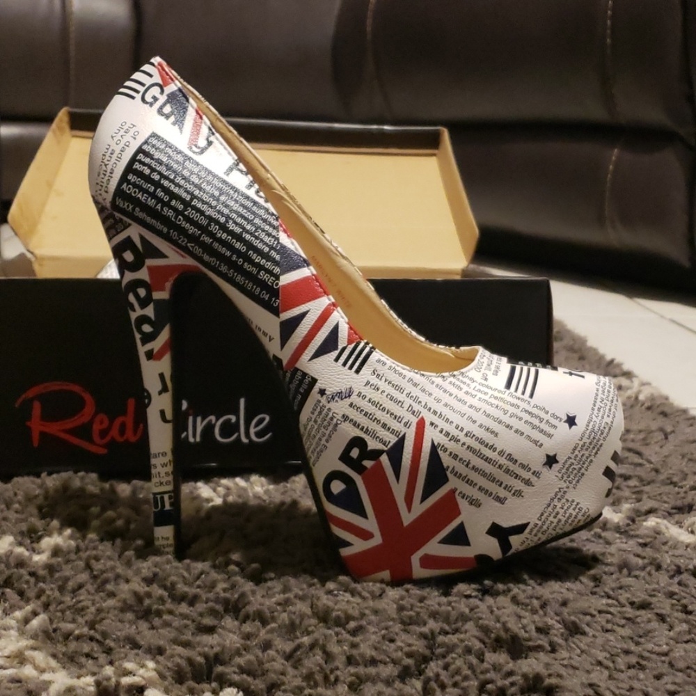 5 inch British costume heels